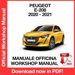 Workshop Manual Peugeot e-208 (2020-2021)