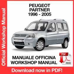 Workshop Manual Peugeot Partner (1996-2005)