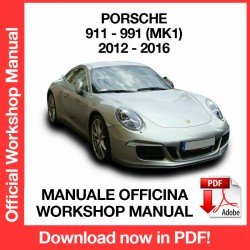 Workshop Manual Porsche 911 991 (2012-2016)