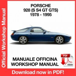 Workshop Manual Porsche 928 S S4 GT GTS (1978-1995)