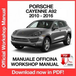 Workshop Manual Porsche Cayenne 92A (2010-2016)