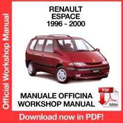 Workshop Manual Renault Espace (1996-2000)