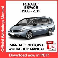 Workshop Manual Renault Espace 4 J81 (2003-2012)