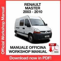 Workshop Manual Renault Master (2003-2010)
