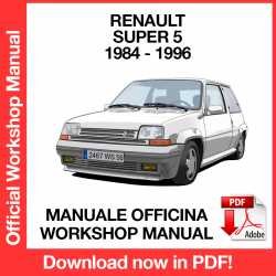 Workshop Manual Renault Super 5 (1984-1996)