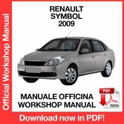 Workshop Manual Renault Symbol (2009)