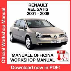 Workshop Manual Renault Vel Satis (2001-2008)