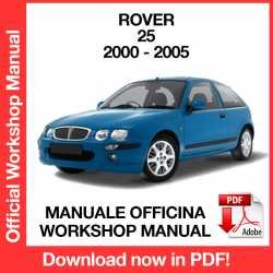 Workshop Manual Rover 25 (2000-2005)