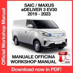 Workshop Manual Saic Maxus eDELIVER 3 EV30 (2019-2023)