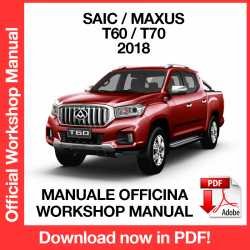 Workshop Manual Saic Maxus T60 T70 (2018)
