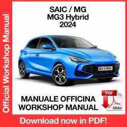 Workshop Manual Saic MG MG3 Hybrid (2023-2024)