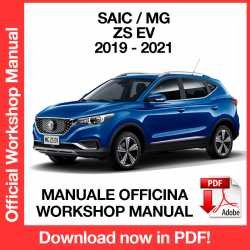 Workshop Manual Saic MG ZS EV (2019-2021)