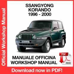Workshop Manual Ssangyong Korando (1996-2000)