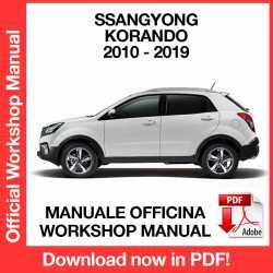 Workshop Manual Ssangyong Korando C200 (2010-2019)