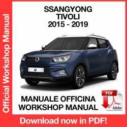 Workshop Manual Ssangyong Tivoli X100 (2015-2019)