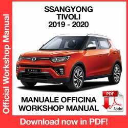 Workshop Manual Ssangyong Tivoli X150 (2019-2020)