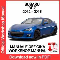 Workshop Manual Subaru Brz (2012-2018)