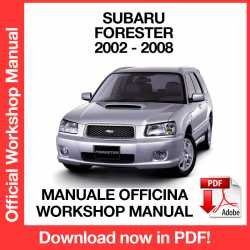 Workshop Manual Subaru Forester (2002-2008)
