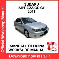 Workshop Manual Subaru Impreza GE GH (2011)
