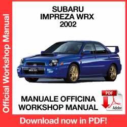 Workshop Manual Subaru Impreza Wrx GD (2002)