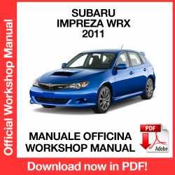 Workshop Manual Subaru Impreza WRX STI GE GH (2011)