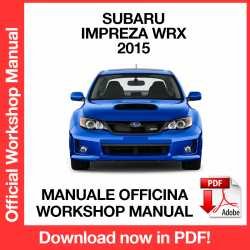 Workshop Manual Subaru Impreza WRX STI GJ GP (2015)