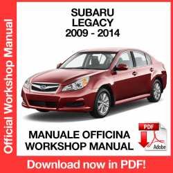 Workshop Manual Subaru Legacy (2009-2014)