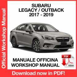 Workshop Manual Subaru Legacy / Outback (2017-2019)