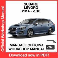 Workshop Manual Subaru Levorg (2014-2016)