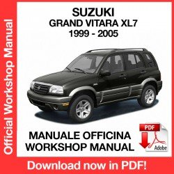 Workshop Manual Suzuki Grand Vitara XL7 (1999-2005)