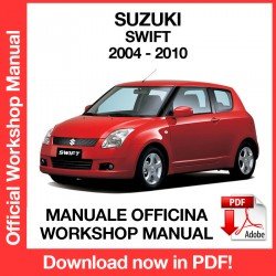 Workshop Manual Suzuki Swift (2004-2010)
