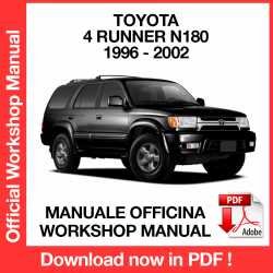 Workshop Manual Toyota 4 Runner III N180 (1996-2002)