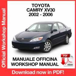 Workshop Manual Toyota Camry XV30 (2002-2006)