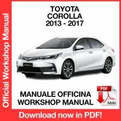 Workshop Manual Toyota Corolla (2013-2017)