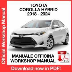 Workshop Manual Toyota Corolla / Hybrid (2018-2024)