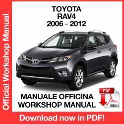 Workshop Manual Toyota Rav4 AC30 (2006-2012)