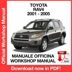 Workshop Manual Toyota Rav4 XA20 (2001-2005)