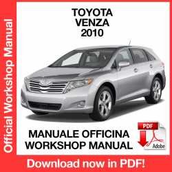 Workshop Manual Toyota Venza (2010)