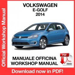 Workshop Manual Volkswagen E-Golf (2014)