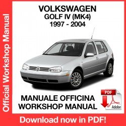 Workshop Manual Volkswagen Golf MK4 (1997-2004)