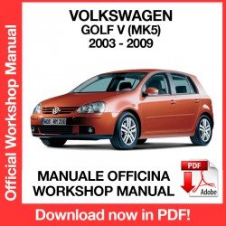 Workshop Manual Volkswagen Golf MK5 (2003-2009)