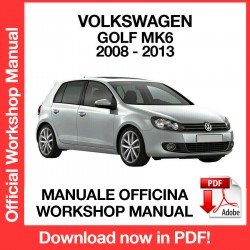 Workshop Manual Volkswagen Golf MK6 (2008-2013)