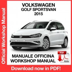 Workshop Manual Volkswagen Golf Sportsvan (2015)