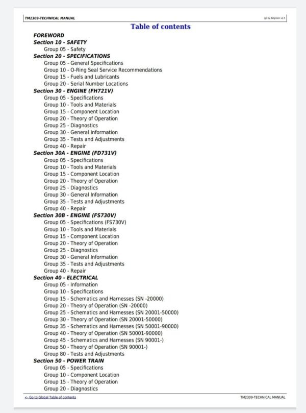 John Deere X500 X520 X530 X534 X540 Tractor Service Repair Technical Manual TM2309