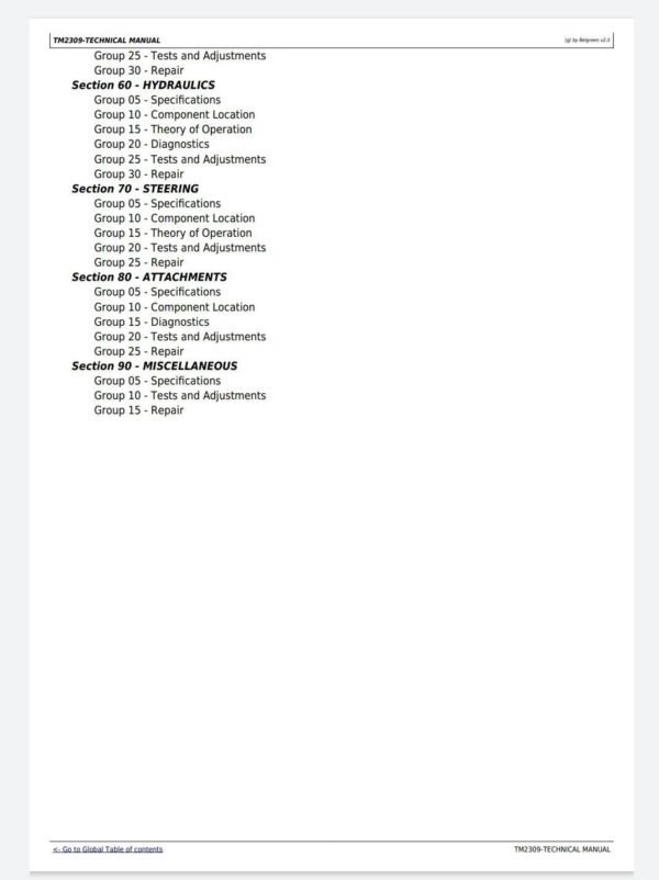 John Deere X500 X520 X530 X534 X540 Tractor Service Repair Technical Manual TM2309