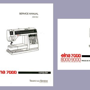 Elna 7000 Sewing machine Service Manual and Parts / Schematics book PDF DOWNLOAD