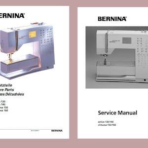 Bernina Activa/Virtuosa Sewing Machine Service & Parts Manual (PDF Download)