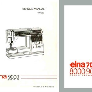 Elna 8000 9000 & DIVA Service Manual and Parts / Schematics book PDF DOWNLOAD