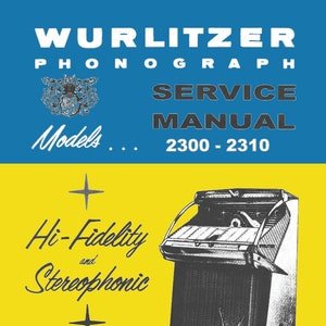 Jukebox WURLITZER Manual High resolution Instant PDF. Models 2300, 2310 e 2310s (1959) (juke box)