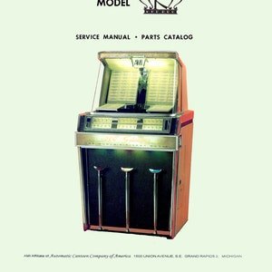 Jukebox AMI Manual High resolution Instant PDF. Model K (1960) (juke box)
